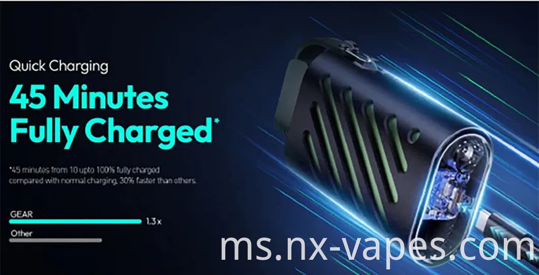 20ml cecair pakai buang vozol gear 10000 puffs vape pen
